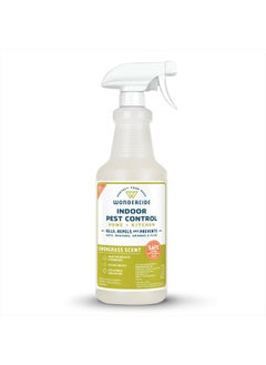 Indoor Pest Control Spray for Home and Kitchen - Ant, Roach, Spider, Fly, Flea, Bug Killer and Insect Repellent - with Natural Essential Oils - Pet and Family Safe — Lemongrass 32 oz