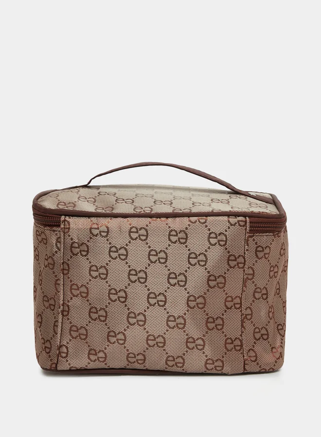 Take Two Take Two Printed Washbag with Zip Closure