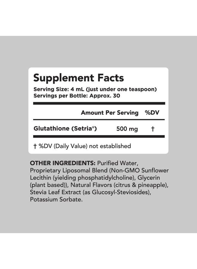 AMANDEAN Liposomal Glutathione Supplement. Liquid Reduced Setria 500mg. Immune Support, Brain Health, Liver Detox, Skin Health. Phosphatidylcholine from Non-GMO Sunflower Lecithin. Soy-Free & Vegan. - Image 5