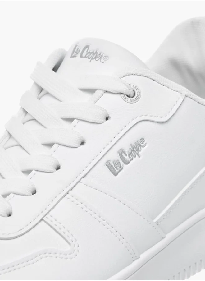 Lee Cooper Mens Logo Detail Lace-Up Sneakers