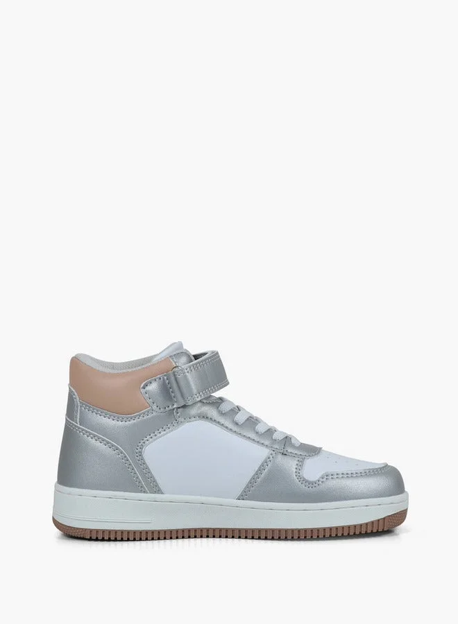 Girls' BOSTON MID High Top Sneakers with Hook and Loop Closure - GPK5217143704