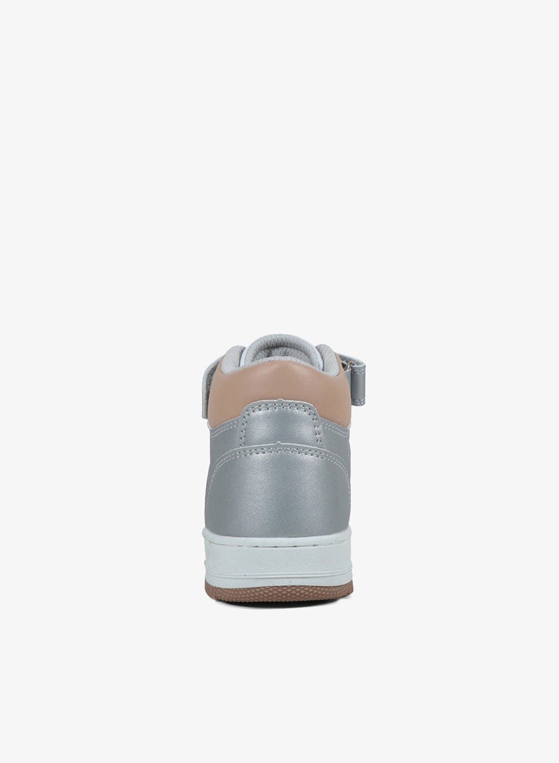 GAP Girls' BOSTON MID High Top Sneakers with Hook and Loop Closure - GPK5217143704 - Image 2