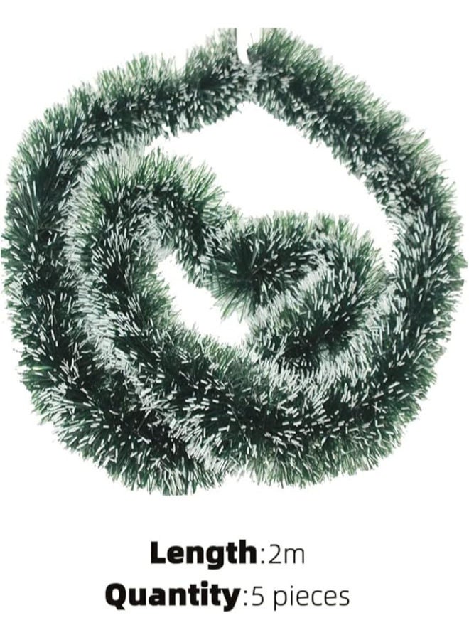 5 قطع - إكليل شجرة عيد الميلاد اللامع - Image 3