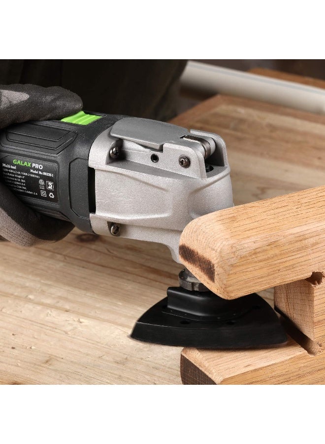 GALAX PRO 2.4Amp 6 Variable Speed Oscillating Multi-Tool Kit with Quick-Lock accessory change, Oscillating Angle:3°, 28pcs Accessories and Carry Bag - Image 5