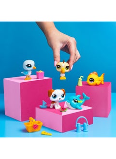 Littlest Pet Shop , Collector Set, Beach Besties Theme - Gen 7, Pets #61 To #65, Authentic Lps Bobble Head Figure, Collectible Imagination Toy Animal, Kidults, Girls, Boys, Kids, Tweens Ages 4+  - Image 5