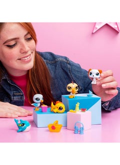 Littlest Pet Shop , Collector Set, Beach Besties Theme - Gen 7, Pets #61 To #65, Authentic Lps Bobble Head Figure, Collectible Imagination Toy Animal, Kidults, Girls, Boys, Kids, Tweens Ages 4+  - Image 3