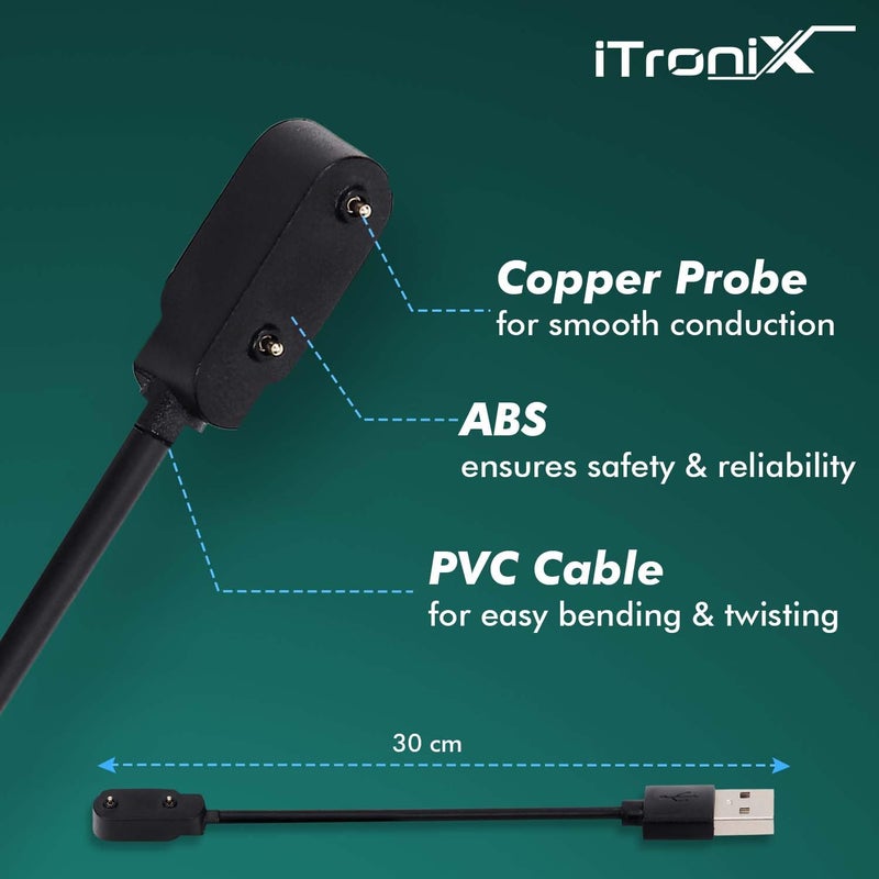 iTronix Charging Cable for Honor Band 6 / Watch ES/Huawei Band 6 / Band 7 / Watch FIT (Cable Only) - Image 5
