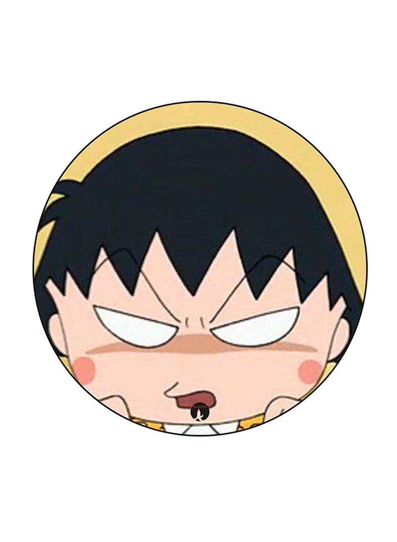 RKN Anime Chibi Maruko Chan Printed Mouse Pad Round  Multicolour