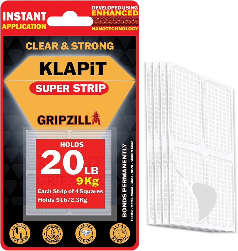 KLAPiT Super Strip Gripzilla - Heavy Duty Double Sided Nano Mounting Tape - Image 1