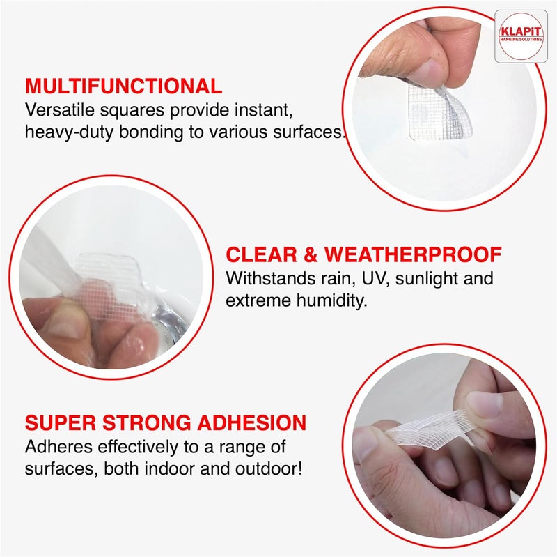 KLAPiT Super Strip Gripzilla - Heavy Duty Double Sided Nano Mounting Tape - Image 4