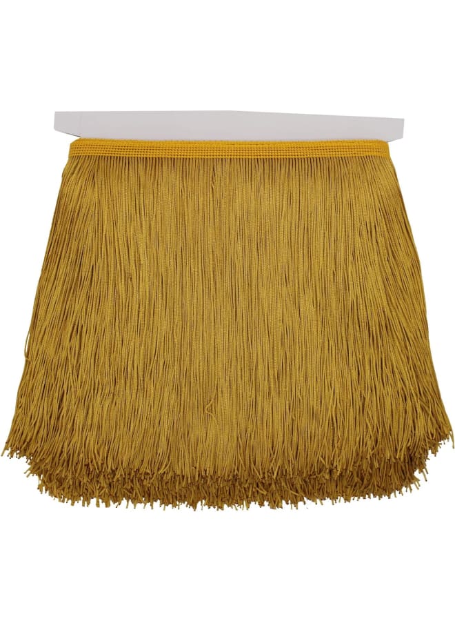 Gold Fringe Trim Tassel Sewing Trim 6Inch Width 10 Yards Long for Clothes Accessories Latin Wedding Dress DIY Lamp Shade Decoration (Gold),6 Inches Wide  - Image 1