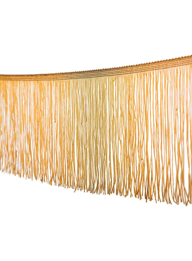 Gold Fringe Trim Tassel Sewing Trim 6Inch Width 10 Yards Long for Clothes Accessories Latin Wedding Dress DIY Lamp Shade Decoration (Gold),6 Inches Wide  - Image 4