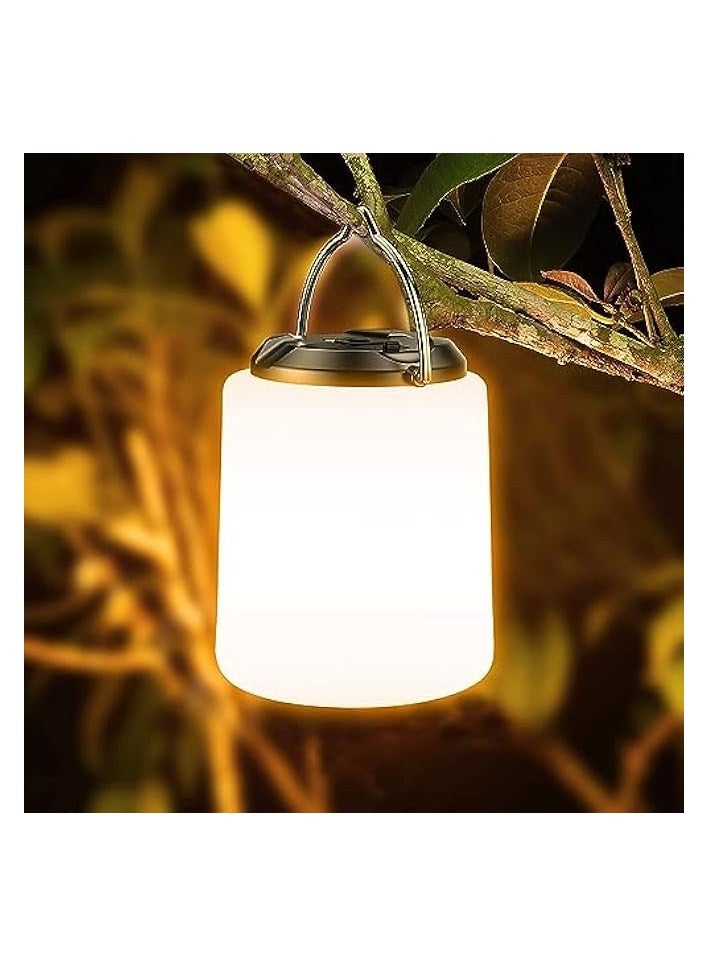 erorex Camping Lantern Rechargeable, 2000mAh Camping Lights Lamp, 3000K Warm Light, Brightness Adjustable 3 Light Modes,10+ Hrs Runtime Waterproof Tent Light for Camping, Emergency, Power Cuts - Image 1