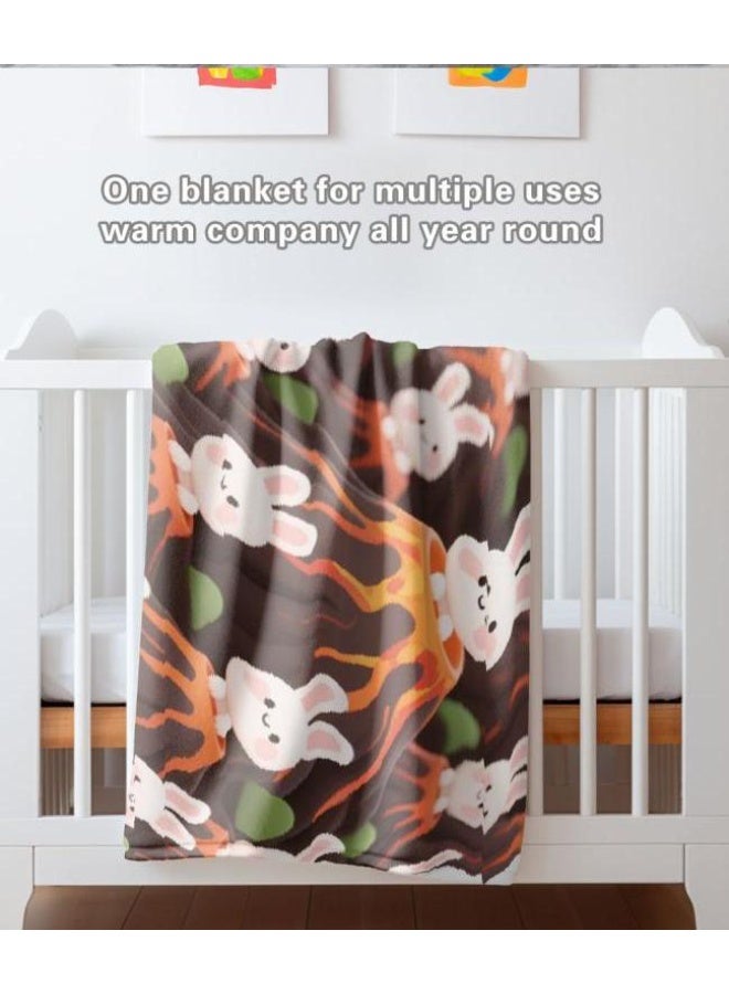 عام بطانية رقيقة من الفانيلا الكرتونية للأطفال أو الطلاب (دافئة ومريحة ومناسبة للنوم والألعاب) 100 سم * 150 سم - 767 - Image 4