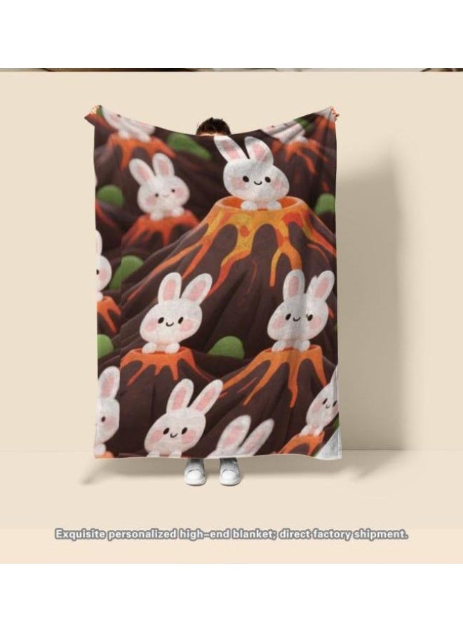 عام بطانية رقيقة من الفانيلا الكرتونية للأطفال أو الطلاب (دافئة ومريحة ومناسبة للنوم والألعاب) 100 سم * 150 سم - 767 - Image 3