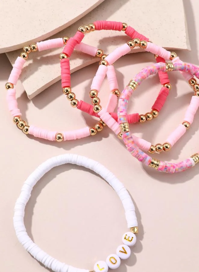 تايك تو Pack of 5 - Embellished Beaded Bracelet
