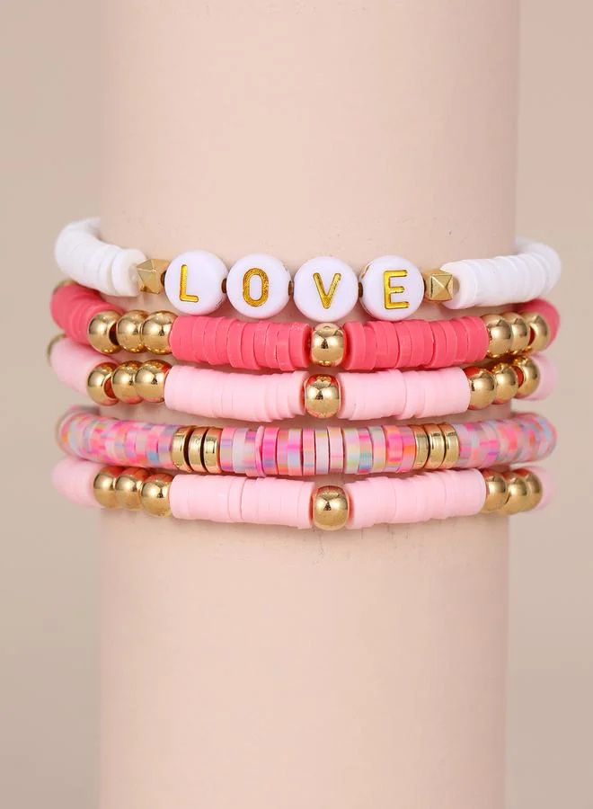 تايك تو Pack of 5 - Embellished Beaded Bracelet