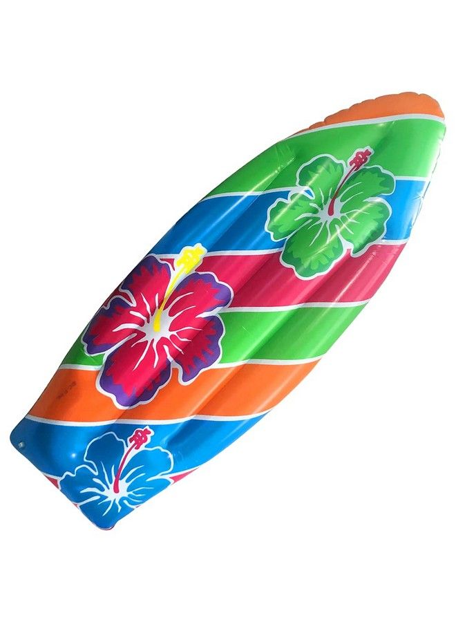 ArtCreativity Luau Inflatable Surfboard Inflatable Surfboard For Beach Tropical & Luau Surf Boards For Party Decorations Inflatable Pool Toy For Kids And Adults Beach Party Inflate 1 Piece 34 - Image 1