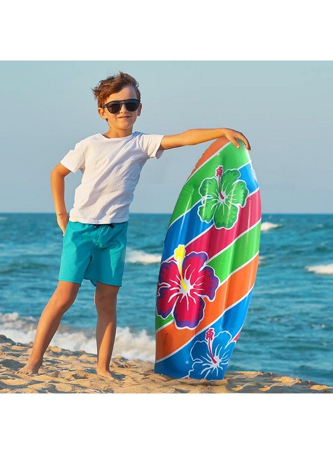 ArtCreativity Luau Inflatable Surfboard Inflatable Surfboard For Beach Tropical & Luau Surf Boards For Party Decorations Inflatable Pool Toy For Kids And Adults Beach Party Inflate 1 Piece 34 - Image 4