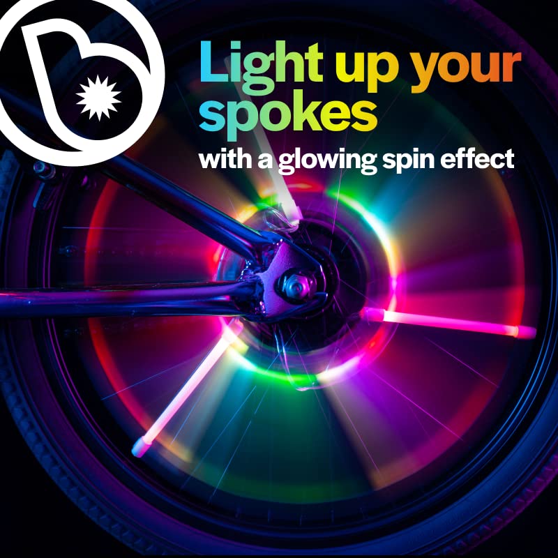 Brightz SpinBrightz LED Bike Wheel Lights - Kids Bike Lights for Night Riding - Bike Accessories for Boys, Girls & Adult Bikes - Cool Stocking Stuffers for All Ages (Color Changing) - Image 3