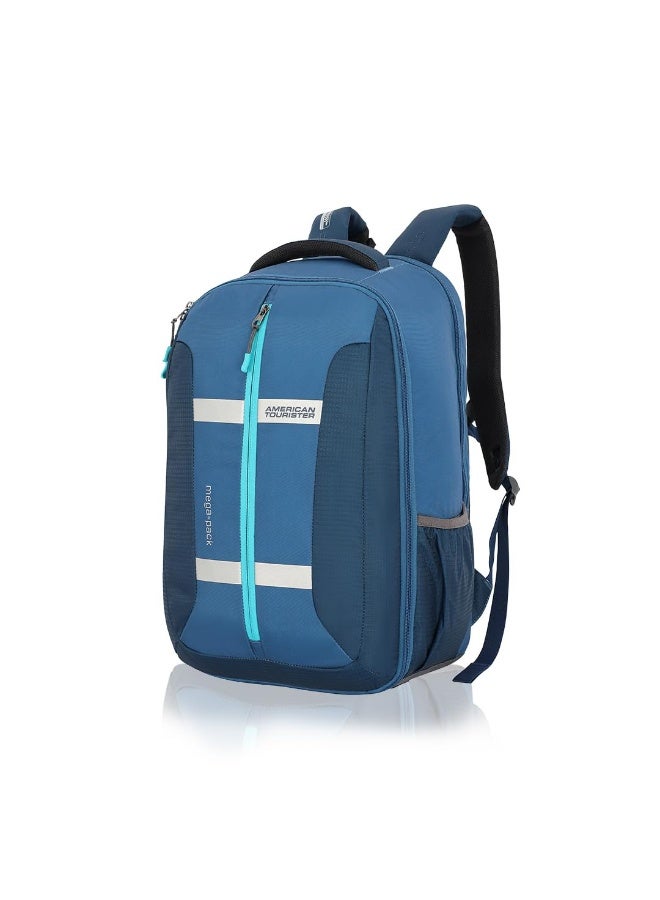 American Tourister Bowie The Outdoor Backpack With A 17 Inch Laptop Compartment, 35 L Capacity, External Bottle Holder, And A Shoe Compartment For Men And Women In A Striking Blue Color, Blue - Image 1