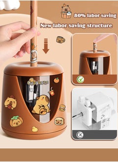 Lemon Pencil Sharpener, Cute Design Electric Pencil Sharpener for Pencils(6.5-8mm),  Fast Sharpen, Kawaii Portable Suitable for Pupil Students/Classroom  - Image 4
