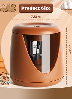 Lemon Pencil Sharpener, Cute Design Electric Pencil Sharpener for Pencils(6.5-8mm),  Fast Sharpen, Kawaii Portable Suitable for Pupil Students/Classroom  - Image 5