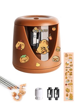 Lemon Pencil Sharpener, Cute Design Electric Pencil Sharpener for Pencils(6.5-8mm),  Fast Sharpen, Kawaii Portable Suitable for Pupil Students/Classroom  - Image 1