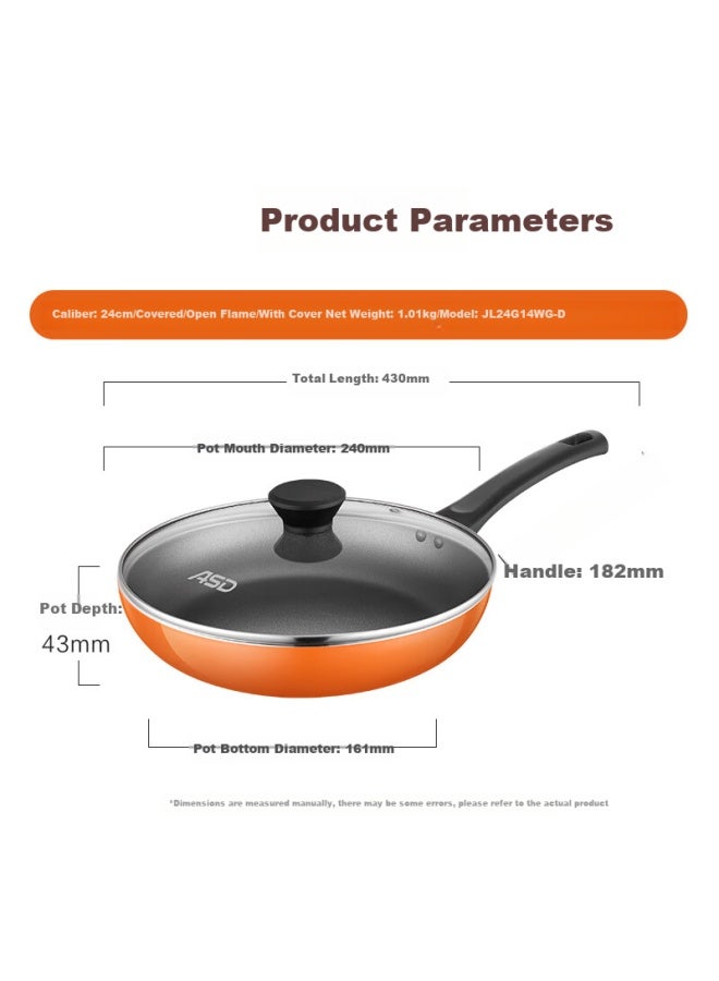 Asd Non-stick Multi-function Steak Pan Frying Pan 24cm Gas Stove Open Flame Special - Image 1
