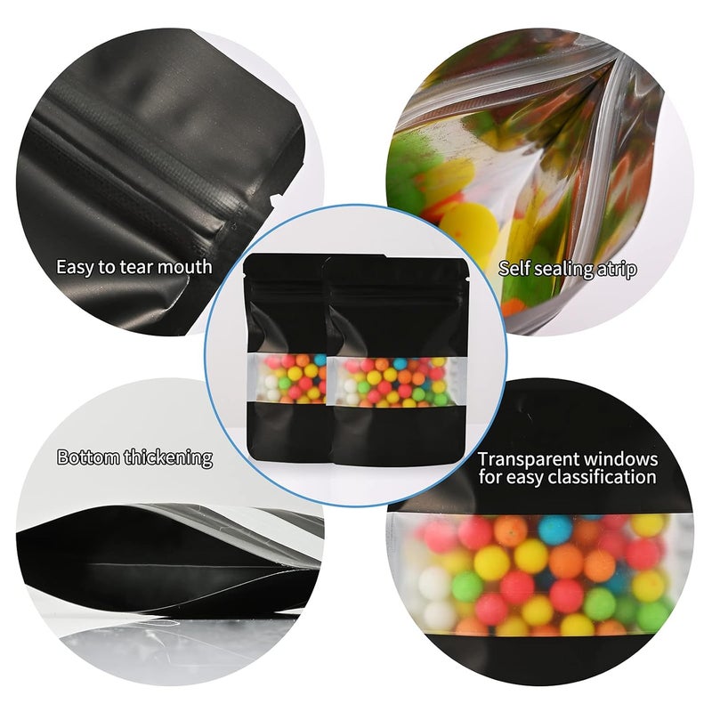 TRUE SHOP THE ULTIMATE SOLUTION FOR FOOD STORAGE FOIL POUCH STANDUP BAGS WITH SELFSEALING TECHNOLOGY MATT BLACK 750 GRAM 26cmx 17 cm PACK OF 20 - Image 3