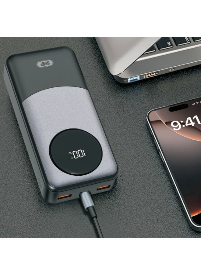 أس بي باور بنك 20000 22.5W يدعم الشحن السريع مع شاشة - Image 3