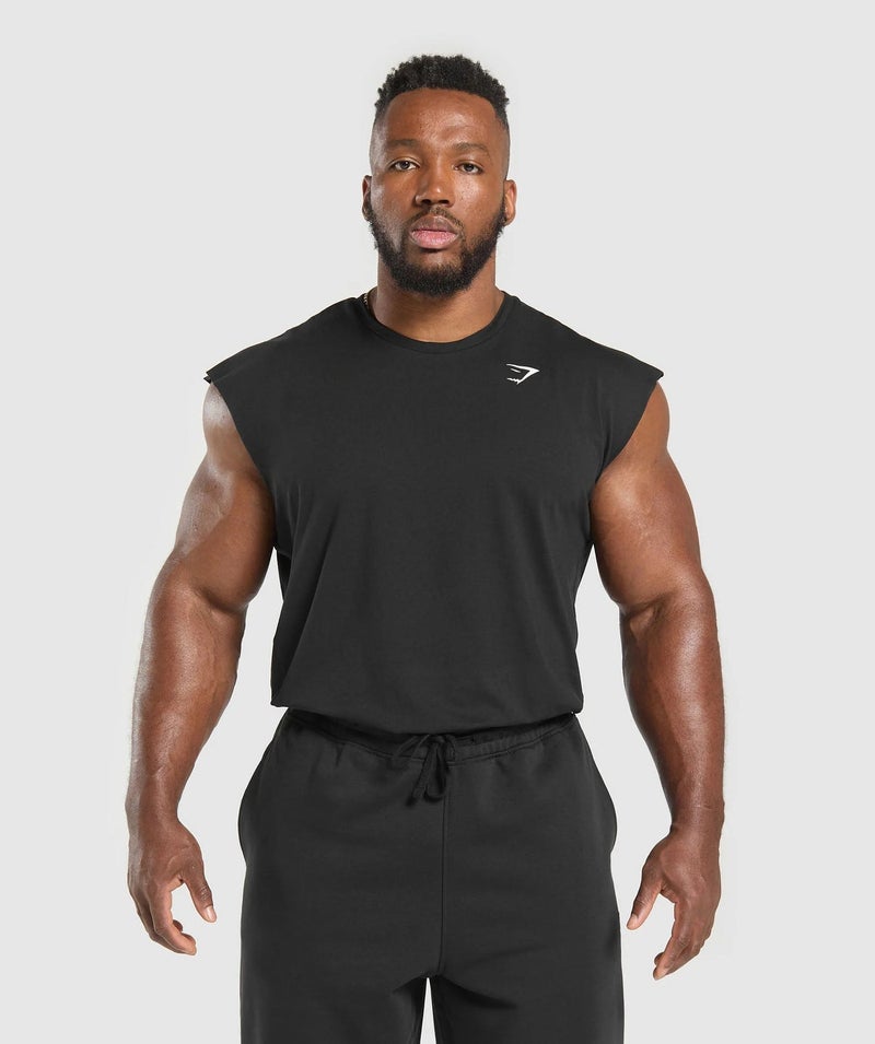 GYMSHARK Men's Short Sleeve Outdoor Sports T-Shirt Spring/Summer Fashion Round Neck Fitness Vest - Image 1