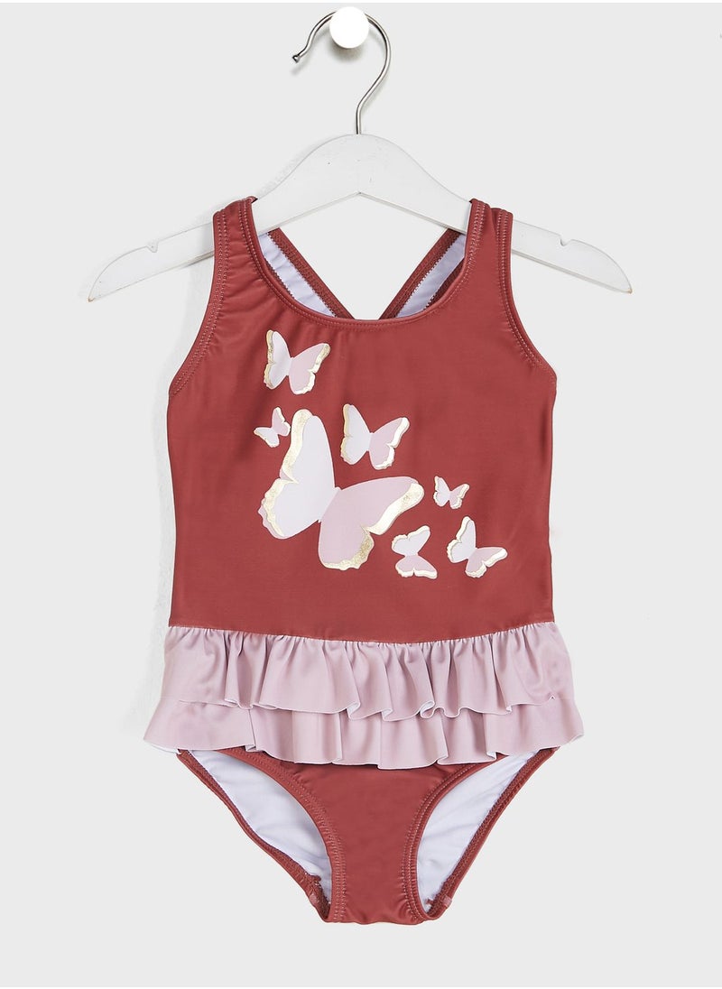 NAME IT - Kids Butterfly Print Swimsuit - Image 1