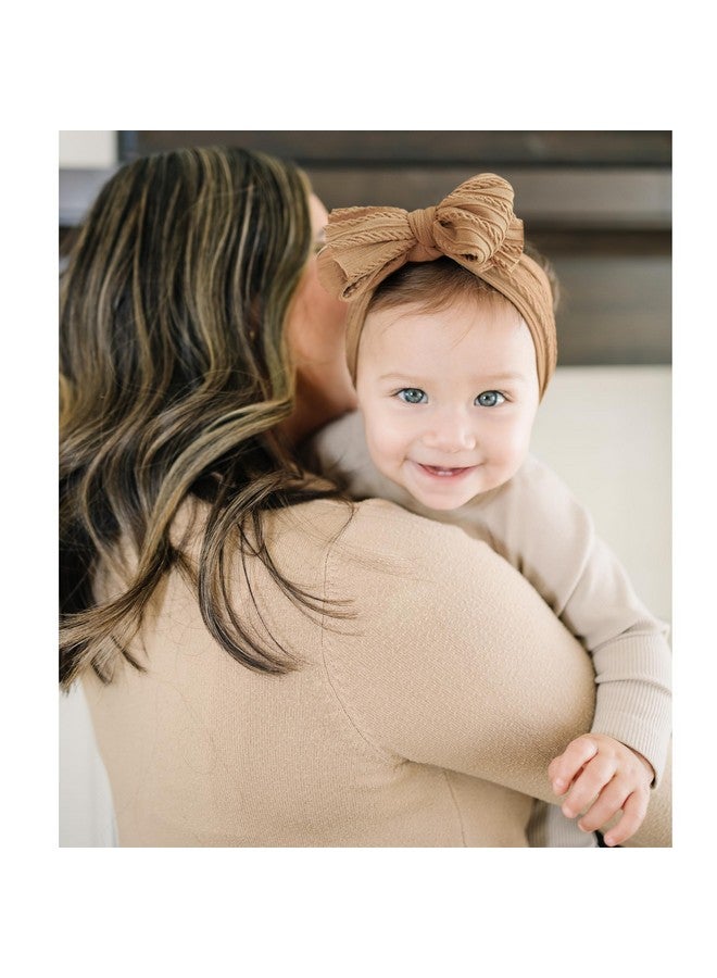 Prohouse 8 Pack Baby Headbands Soft Nylon Hairbands Hair Bows for Newborns Infants Toddlers and Baby Girls Elastic Hairbands for Daily Wear, Photoshoots - Image 3