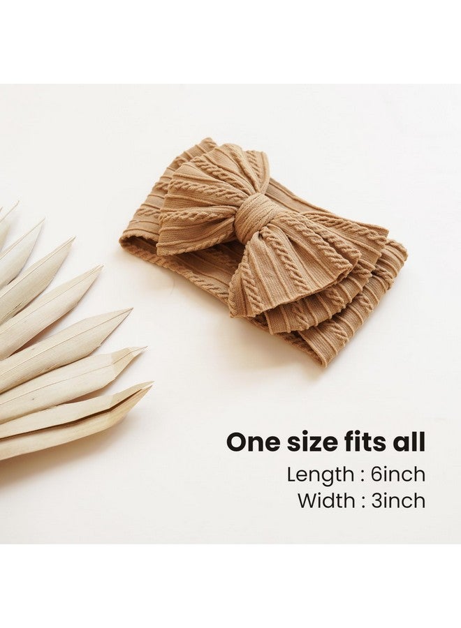 Prohouse 8 Pack Baby Headbands Soft Nylon Hairbands Hair Bows for Newborns Infants Toddlers and Baby Girls Elastic Hairbands for Daily Wear, Photoshoots - Image 2