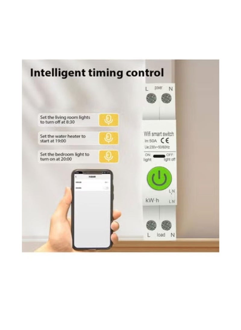 Smart Circuit Breaker Tuya APP WiFi Leakag Protection  Remote Control For Smart - Image 3