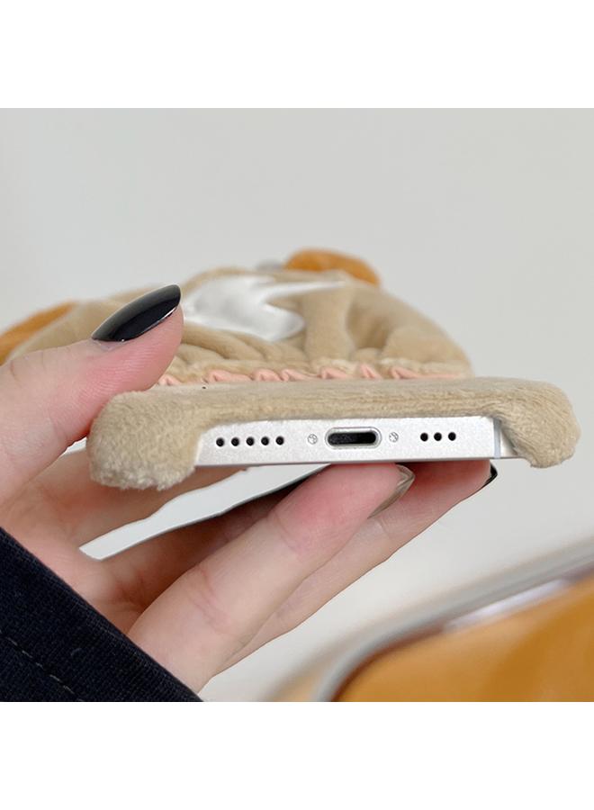 زبون جراب لهاتف iPhone 13 Pro، جراب هاتف فاخر بغطاء كامل على شكل قبعة الرنة - Image 3