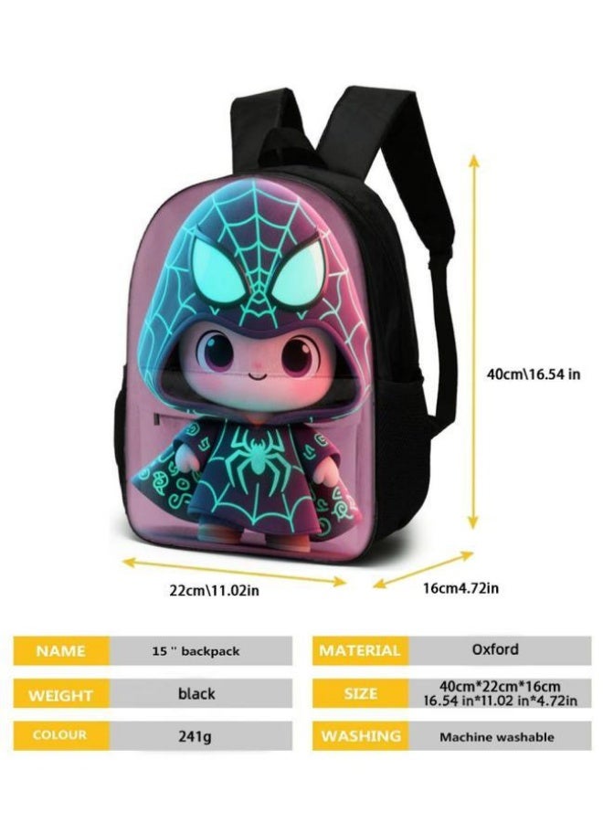 Bright Li Fire Unlock the new fashion of childish fun! Three-piece set of bags, cartoon elements for children and teenagers (students, children, friends' outings, mountain climbing, schooling, etc. can be used) - 100 - Image 5