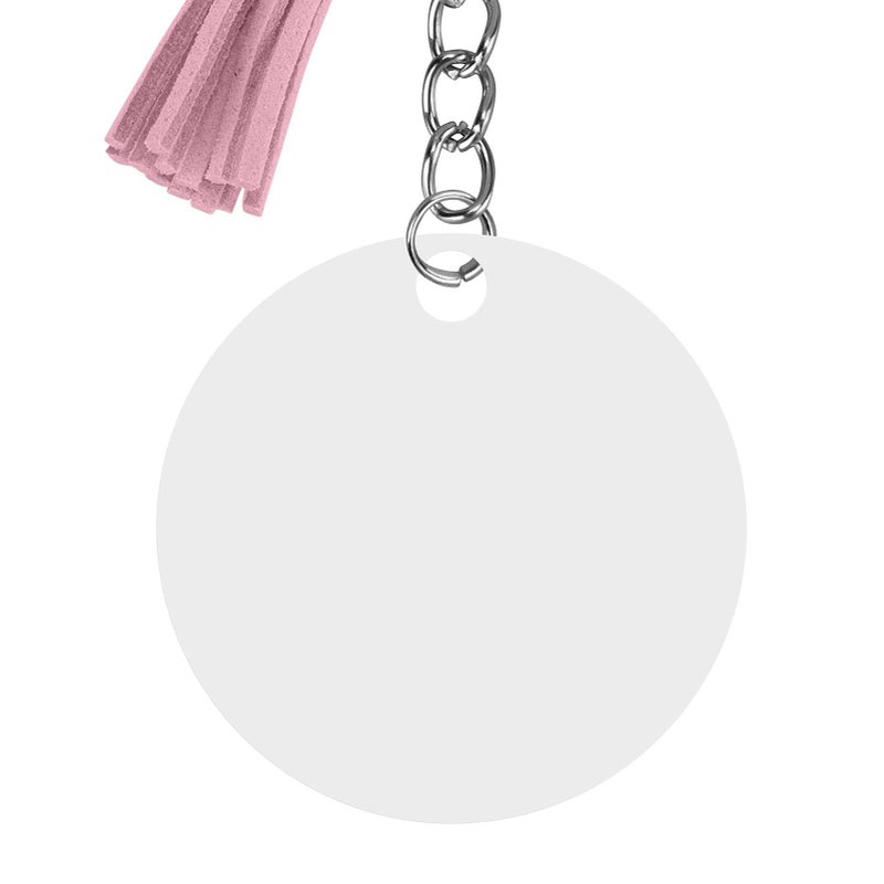 Jewelry Making Kit Acrylic Keychain Blanks Circle Tassel Set Smooth Edges DIY - Image 5