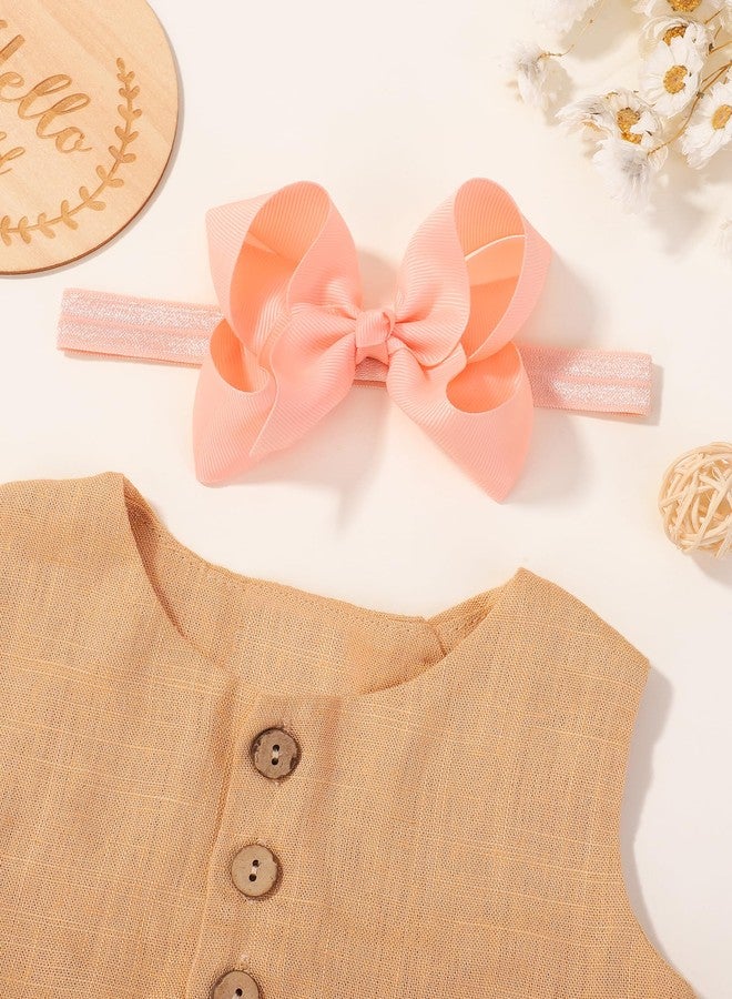 jollybows 40pcs Baby Girls Grosgrain Ribbon Hair Bows Headbands 4" Elastic Hair Band Hair Accessories for Infants Newborn- Natural Color Set - Image 3