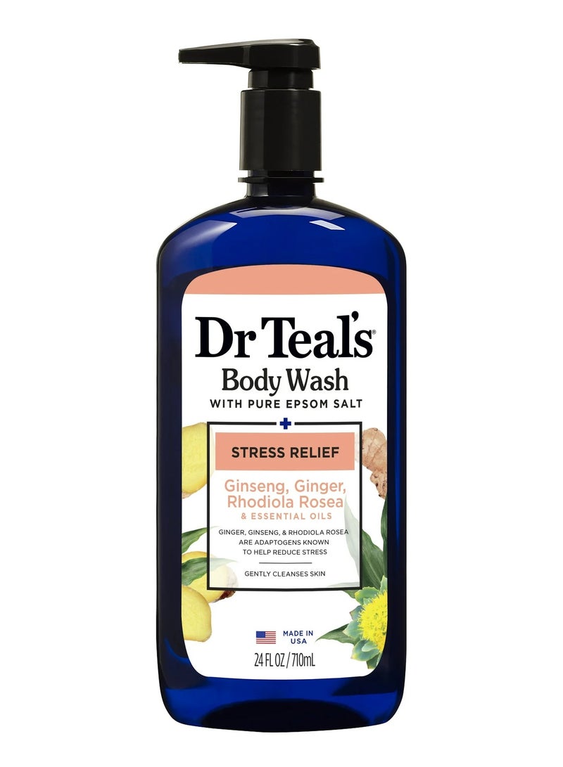 Pure Epsom Salt Body Wash, Stress Relief, 710 ml 24 fl oz