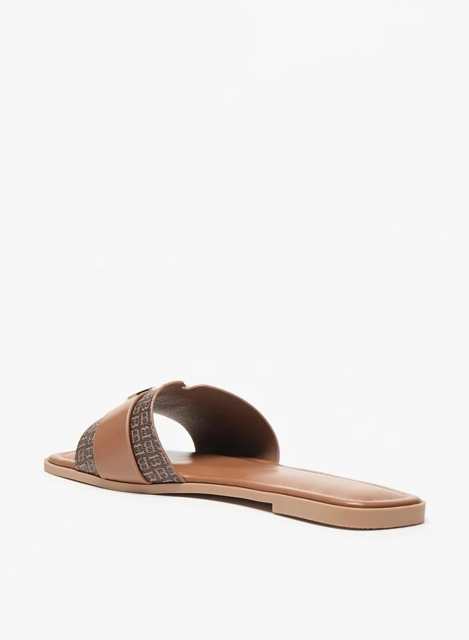 فلورا بيلا من شو إكسبرس Logo Accent Slip-On Flat Sandals