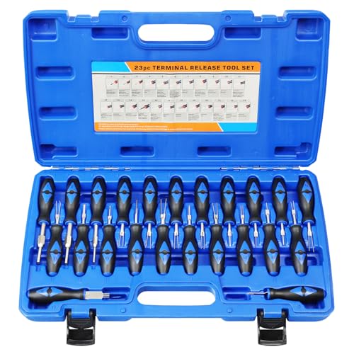 YSTOOL Terminal Release Kit, Universal Wire Connector Removal Pin Extractor Release Tool 23 PCS Set for American Domestic and Imported Vehicles - Image 1