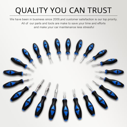 YSTOOL Terminal Release Kit, Universal Wire Connector Removal Pin Extractor Release Tool 23 PCS Set for American Domestic and Imported Vehicles - Image 2