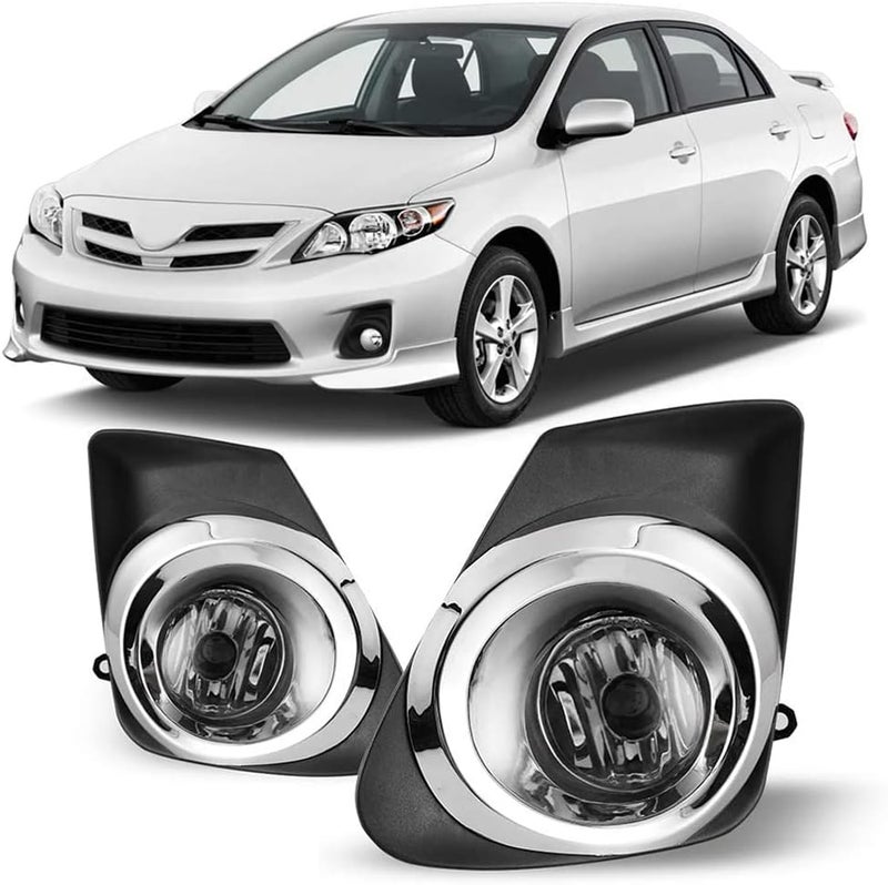 Winjet أضواء ضباب وينجيت متوافقة مع تويوتا كورولا 2011 2012 2013 مجموعة أسلاك مفتاح تشغيل أضواء الضباب - Image 1