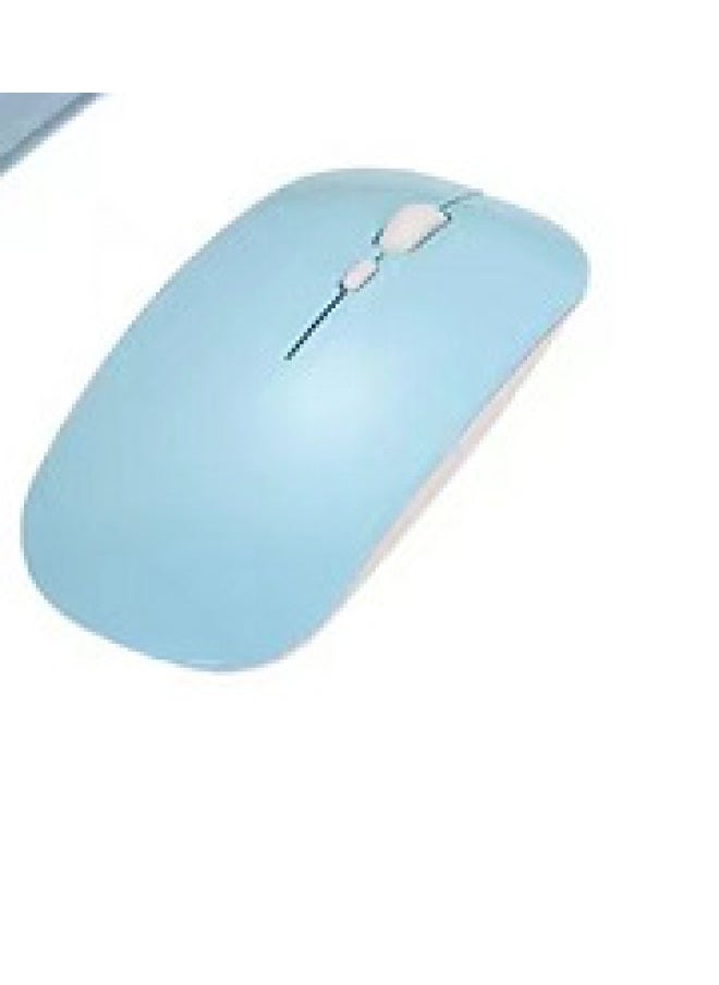 10 Inch Bluetooth Keyboard For Ipad Keyboard And Mouse Suit Apple Android Phone Universal Tablet Bluetooth Keyboard-Color:Charging Dual-mode Cloud Blue Mouse - Image 1