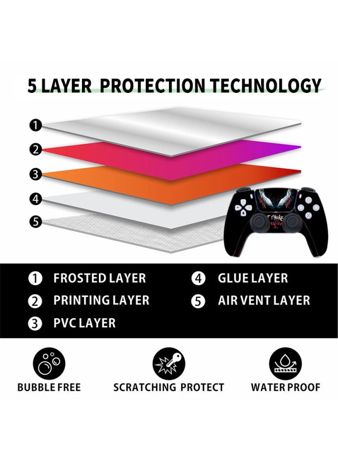 general Suitable For Sony PS5 Game Console Sticker Digital Version Protective Film Fashion Clown Series Full Set Of Sticker Film-Color:PS5SlimDiscQT-19031 - Image 5