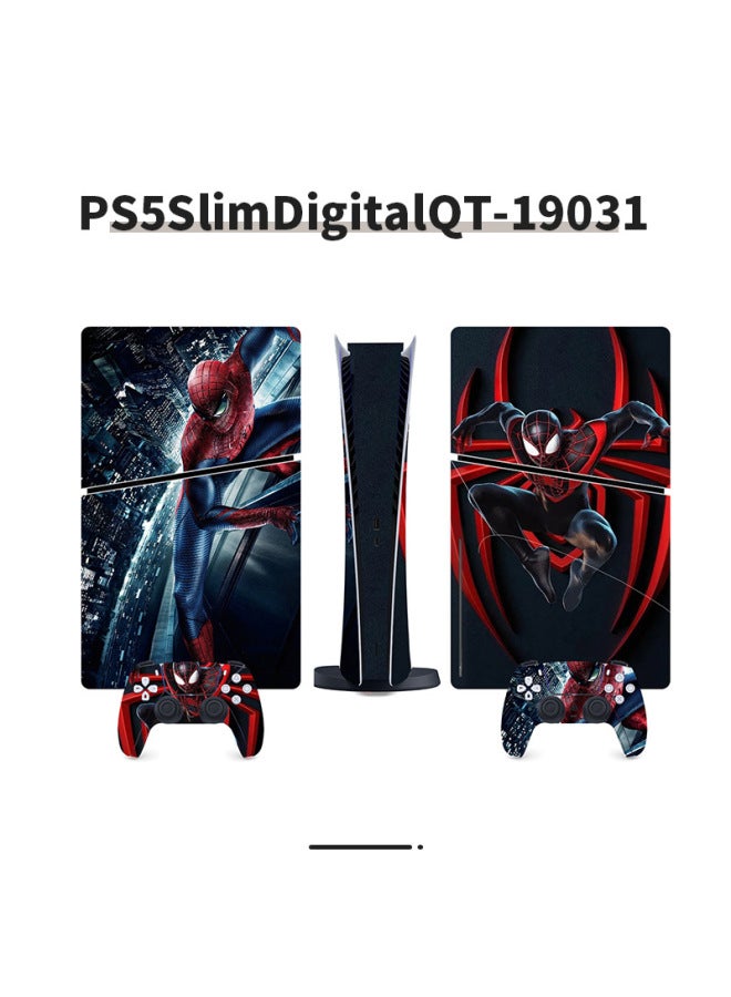 general Suitable For Sony PS5 Game Console Sticker Digital Version Protective Film Fashion Clown Series Full Set Of Sticker Film-Color:PS5SlimDiscQT-19031 - Image 1