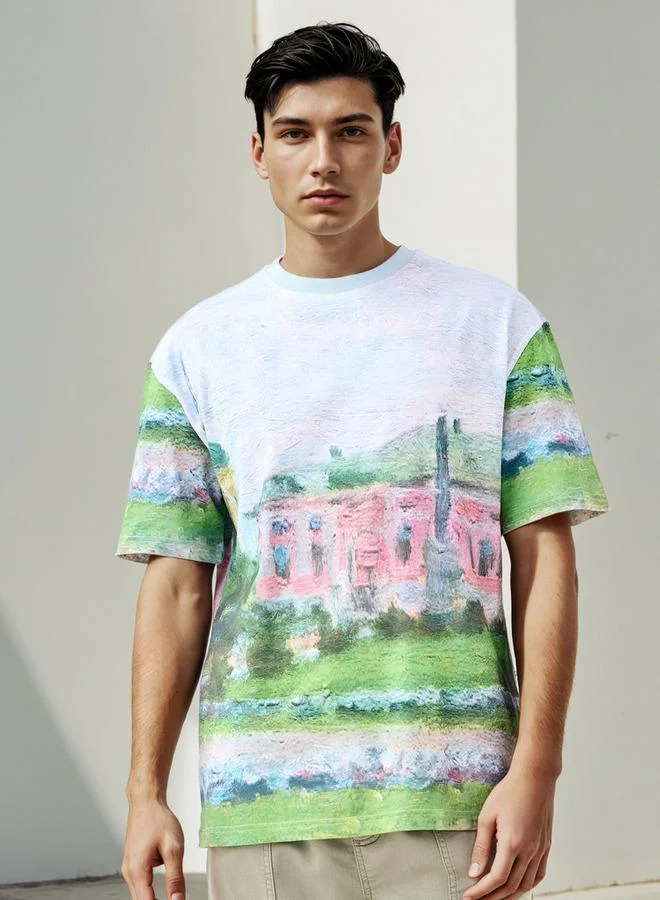 Lee Cooper Printed Crew Neck T-shirt