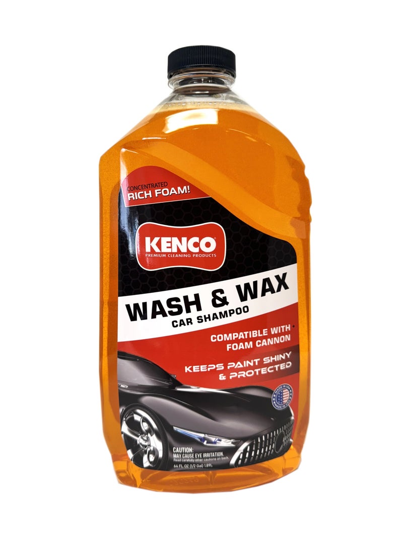 KENCO Kenco Wash & Wax Car Shampoo 64oz - Image 1